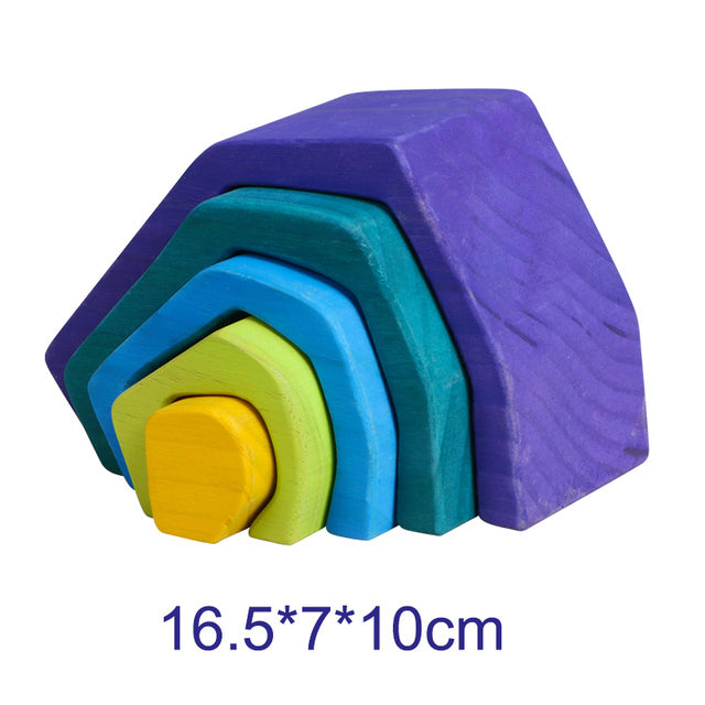 Montessori Rainbow Stacking Blocks