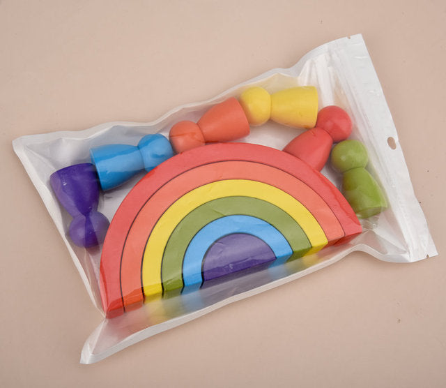 Montessori Rainbow Building Blocks