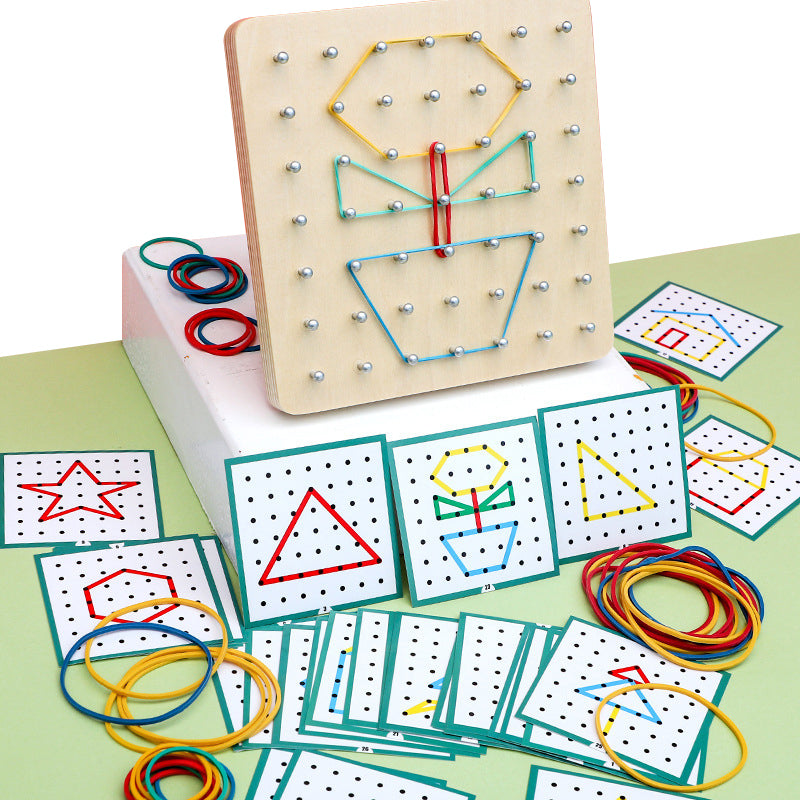 Montessori  Rubber Tie Nail Boards